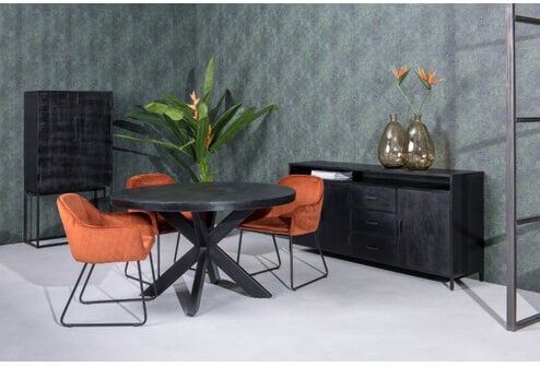   Стол круглый Loft Орхидея 400