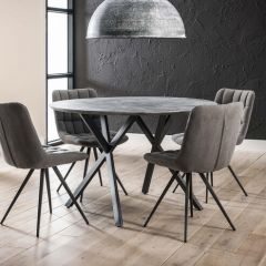  Стол круглый Loft Silman 344