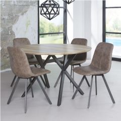  Стол круглый Loft Firos